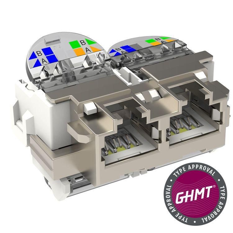 RJ-45 jack CobiNet RJ45-TL® rapid, 2-way, Cat. 6A