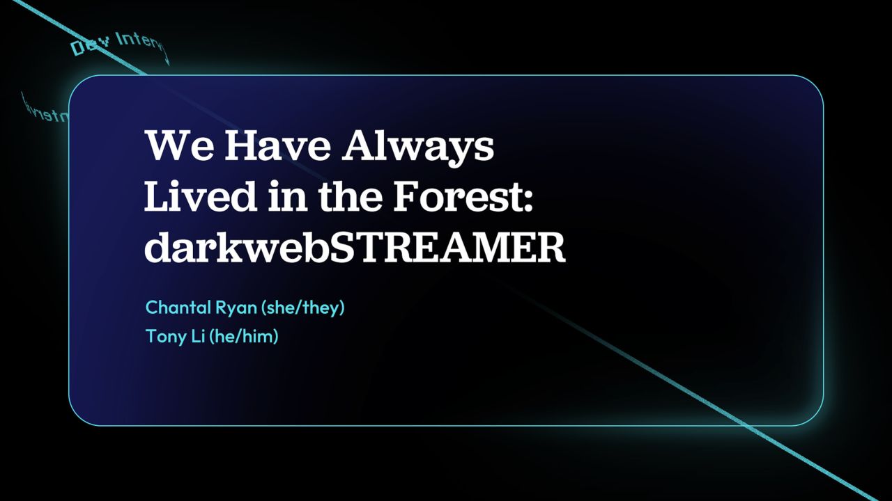 Dev Interview: darkwebSTREAMER