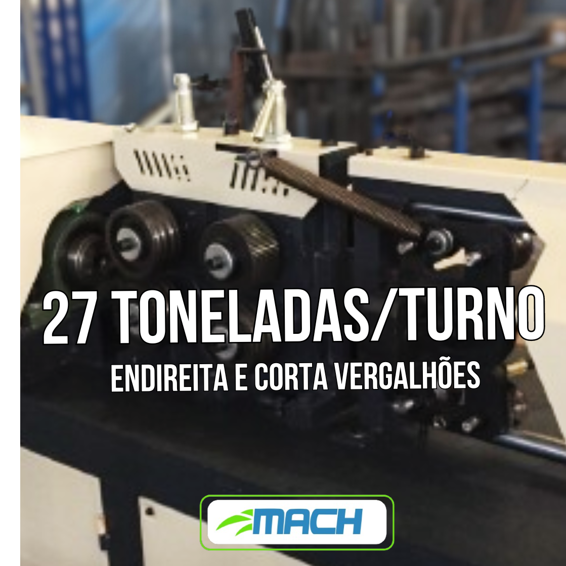 ENDIREITADEIRA E CORTADEIRA DE AÇO CA-50 | MÁQUINA EC 4-12