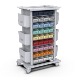 Suporte de Gaveteiros com Caixas Laterais