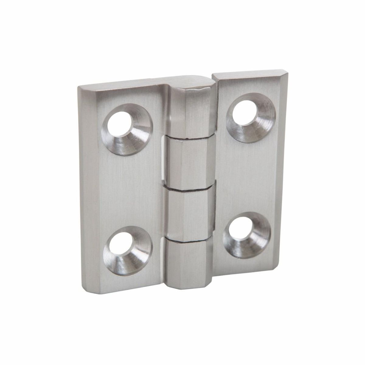 Dobradiça Plana Externa Inox com Abertura de 180°