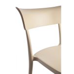 Dining Chair Polypropylene Modern Design, for Outdoor, Kitchen and Bar - Stackable - SARETINA - 9 colors