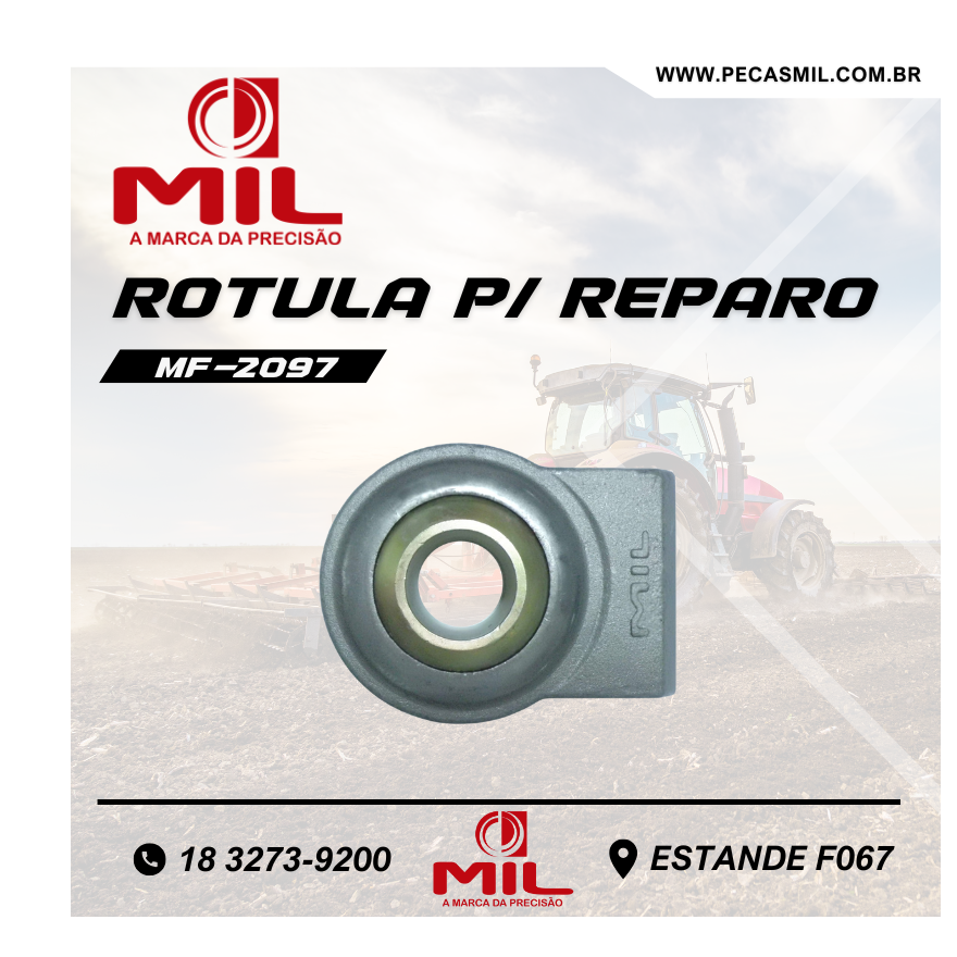 Ball Joint for Hydraulic Arm Repair - CAT.II for Tractors.