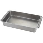 Assadeira e Travessa de Alumínio Natural 38x23 Prata