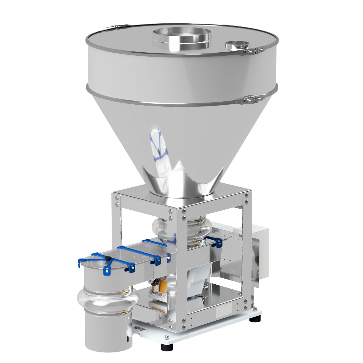 Balança dosadora de calha vibratória DVT (Loss-In-Weight)