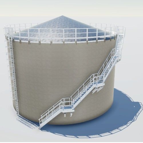 SERVICE STRUCTURES FOR TANKS