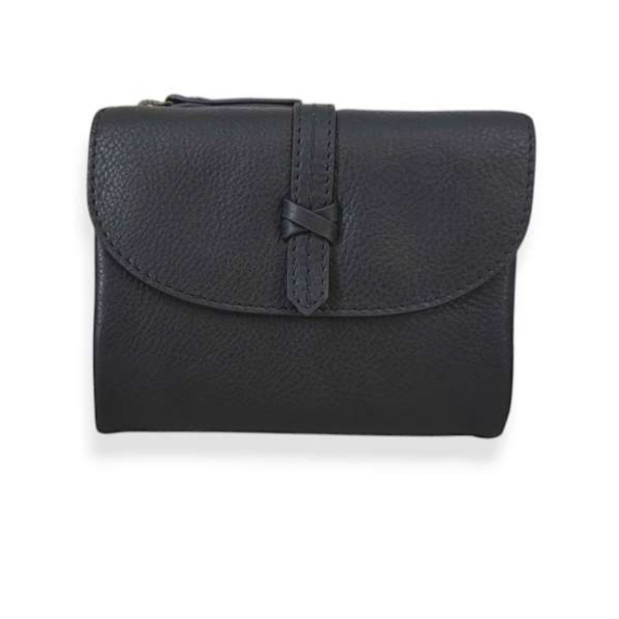 Premium Print leather wallet with front loop design