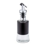 Galheteiro 200ml Corpo De Vidro E Aço Pintado Preto