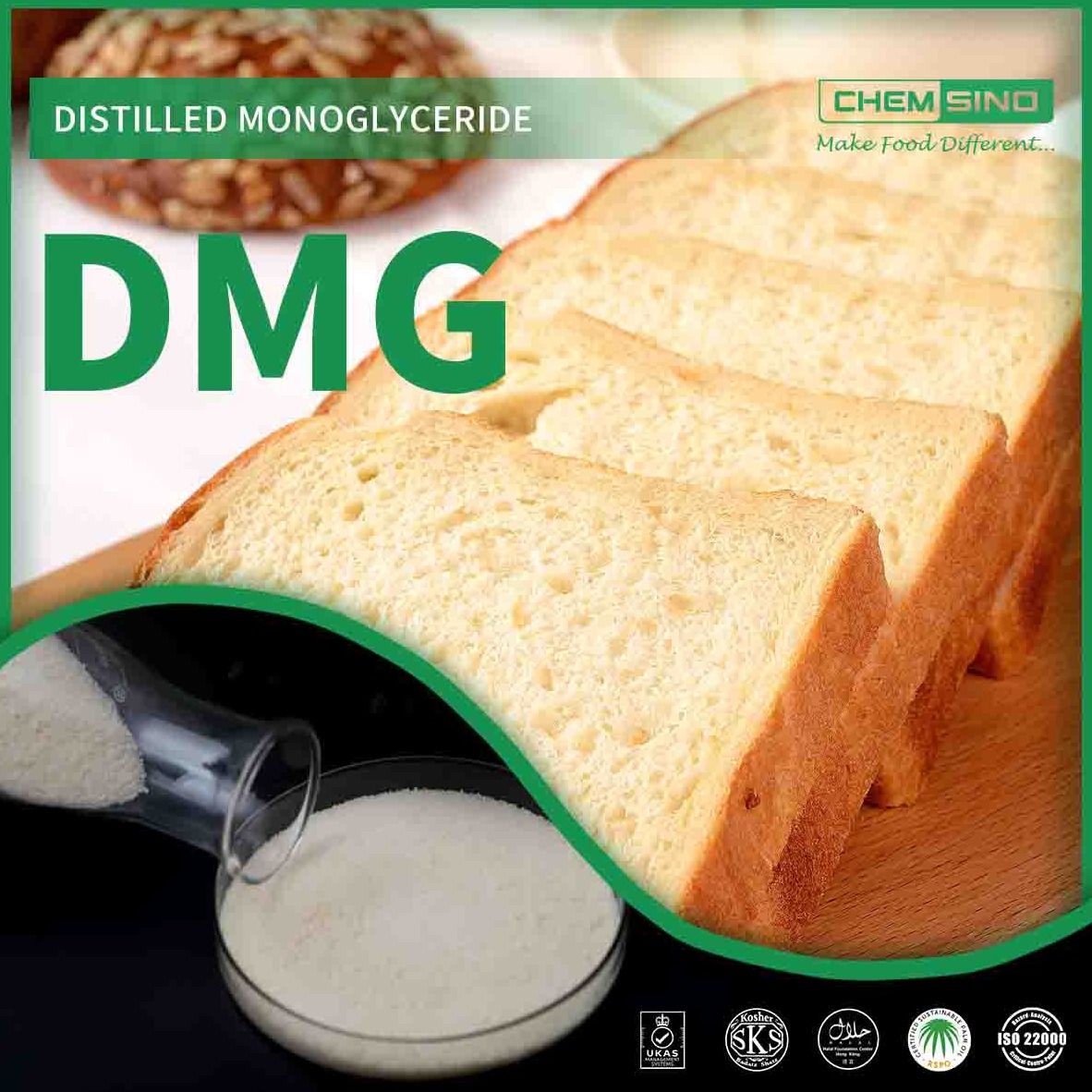 DMG/ GMS (90/60/52/45/40 SE) / GMS (Powder, Liquid, Flake, Tablets, High iodine value)