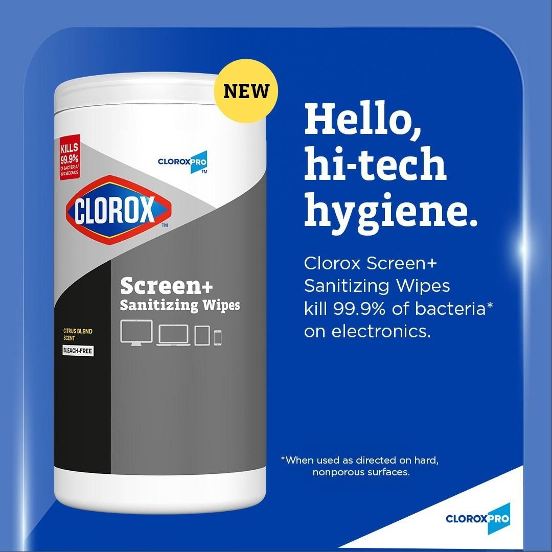 Clorox Screen+ Sanitizing Wipes