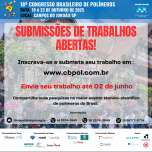 18º Congresso Brasileiro de Polímeros
