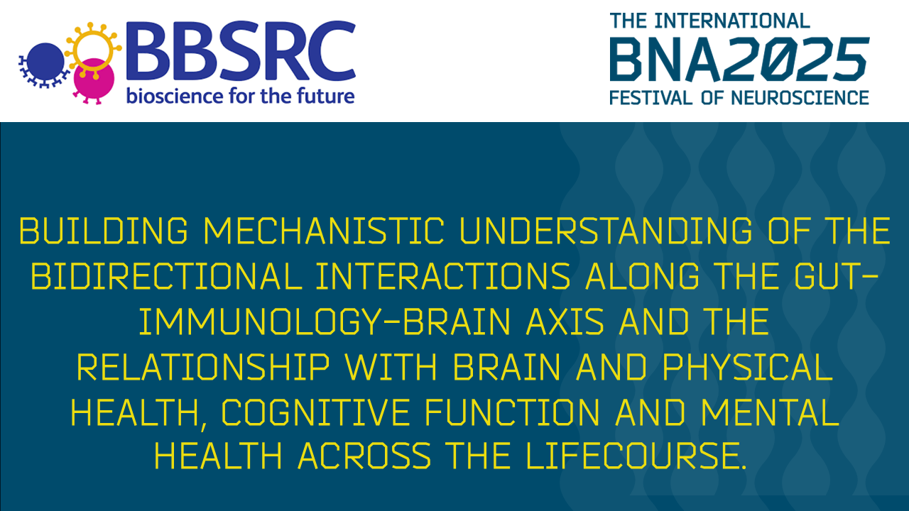 S19: Building mechanistic understanding of the bidirectional interactions along the gut-immunology-brain axis and the relationship with brain and physical health, cognitive function and mental health across the lifecourse.