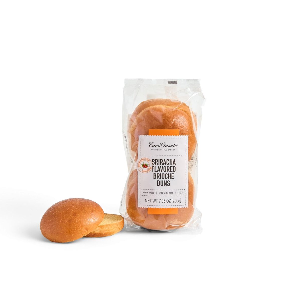 Sriracha Flavored Brioche Buns - 4 ct