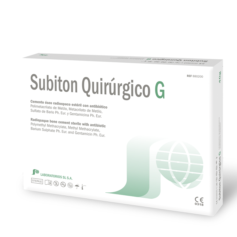 MANUAL APPLICATION CEMENT WITH ANTIBIOTIC. CEMENT WITH GENTAMICIN (1.25%).