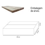 Mesa 1,50 M com prateleira lisa 150x70x85 cm