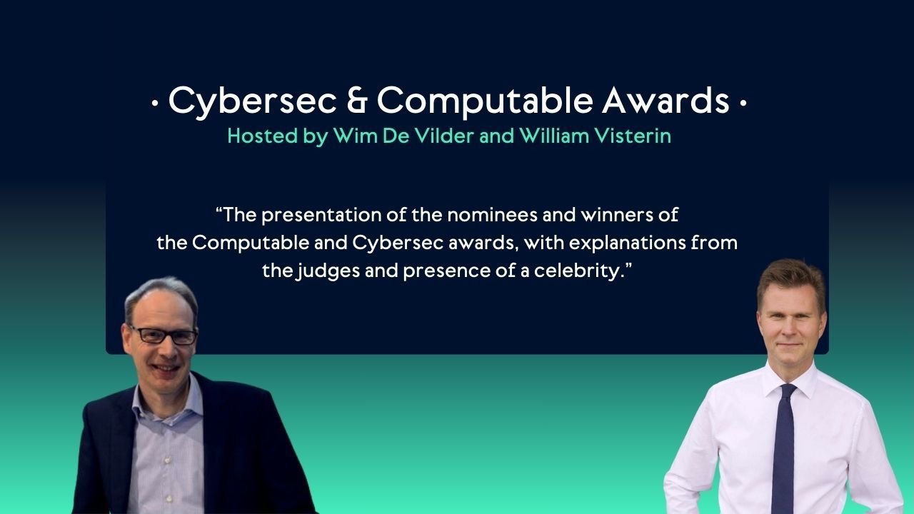 Cybersec & Computable Award Show, hosted bij Wim De Vilder