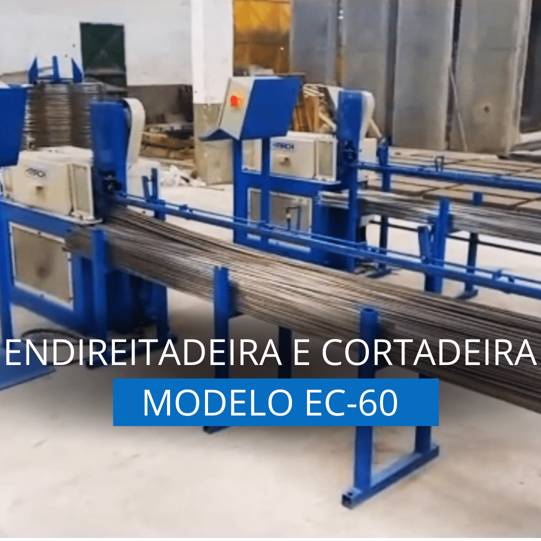 ENDIREITADEIRA E CORTADEIRA DE AÇO CA-60 | MODELO EC-60