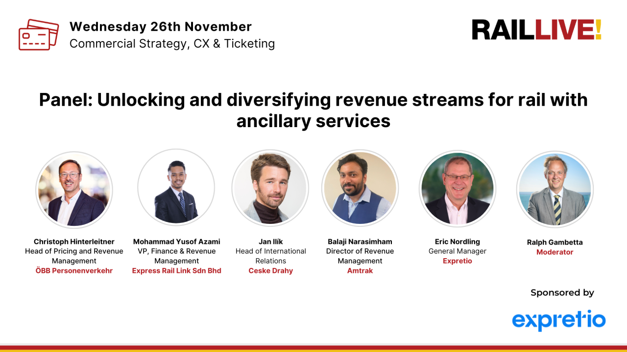 Panel: Unlocking and diversifying revenue streams for rail with ancillary services