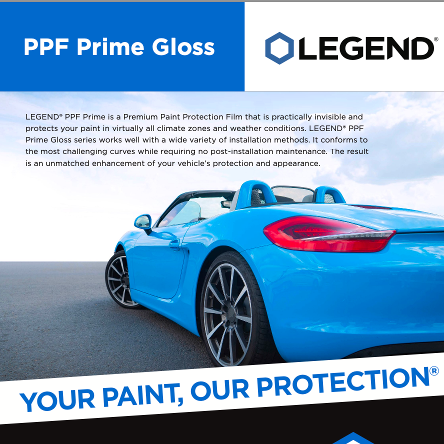 LEGEND PPF Prime - The first PPF in the world with a 12 year warranty! Paint Protection FIlm / Lackschutzfolie