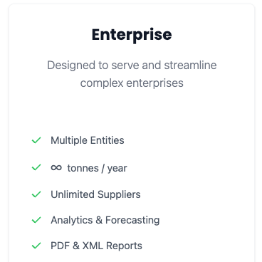 Enterprise / Customs Package