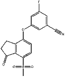 3-fluoro-5-((7-(methylsulfonyl)-1-oxo-2,3-dihydro-1H-inden-4-yl)oxy)benzonitrile