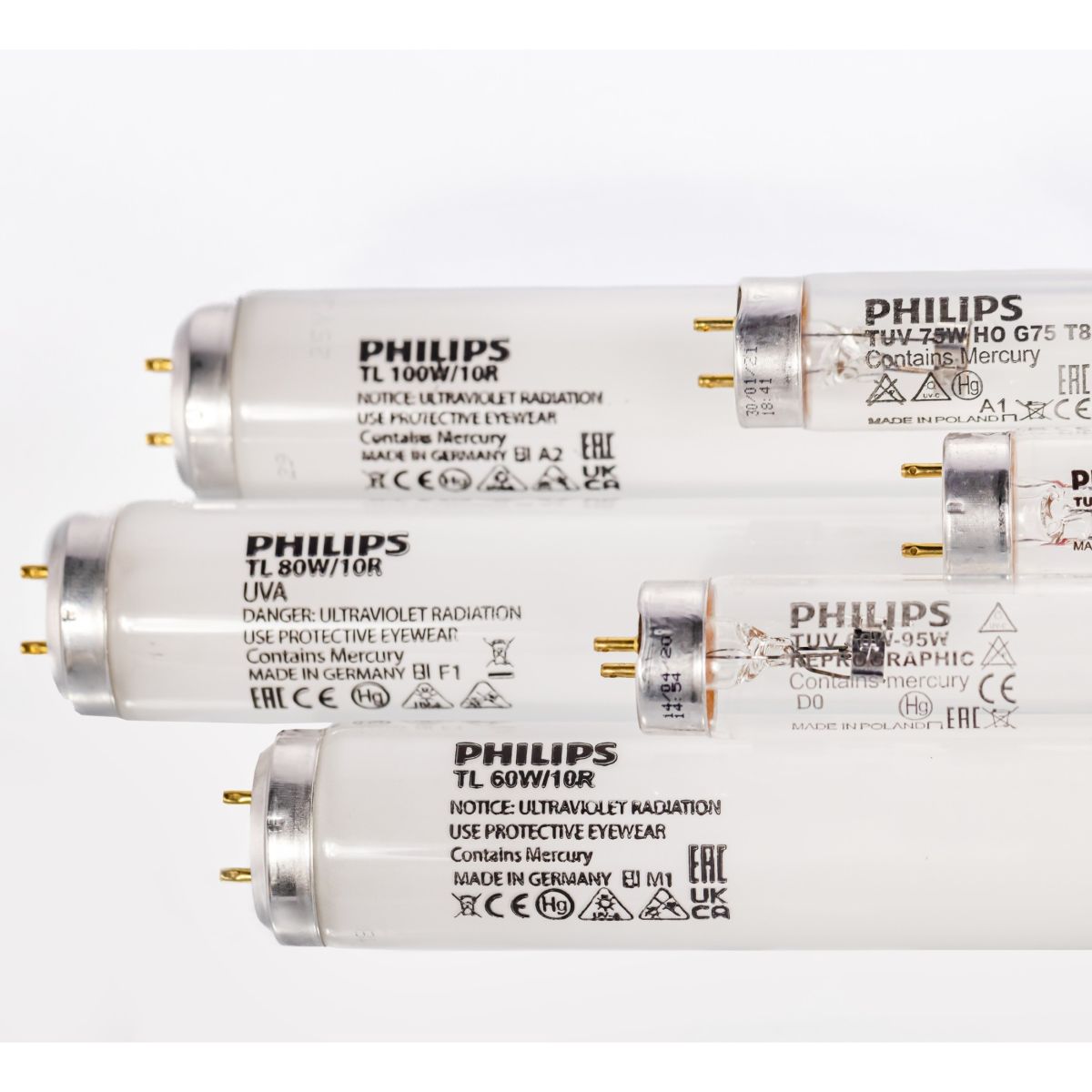 UVA and UVC Radiation Lamps