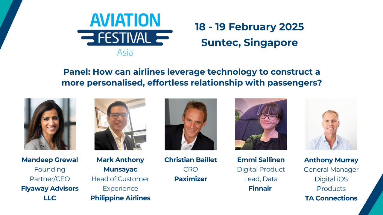 Panel: How can airlines leverage technology to construct a more personalised, effortless relationship with passengers?