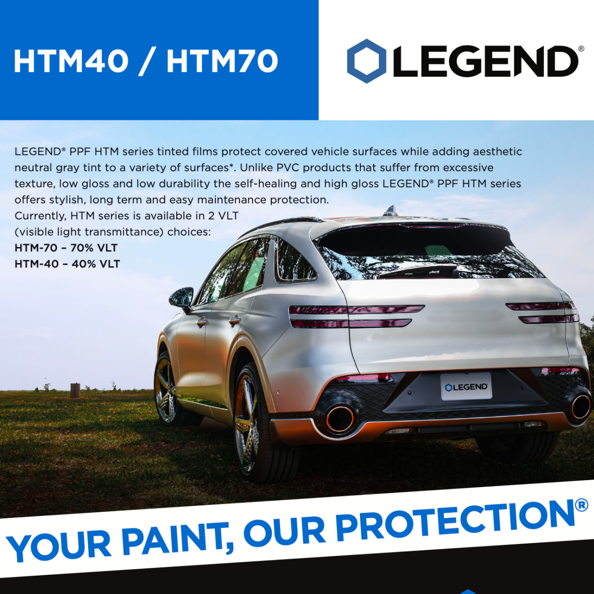 LEGEND HTM Tinted PPF Paint Protection FIlm / Lackschutzfolie