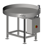 Esteira Transportadora, Sistema de Rejeição, Mesa Giratória de Acúmulo, Esteiras Laterais de Transferência de Produtos "Side Grip"