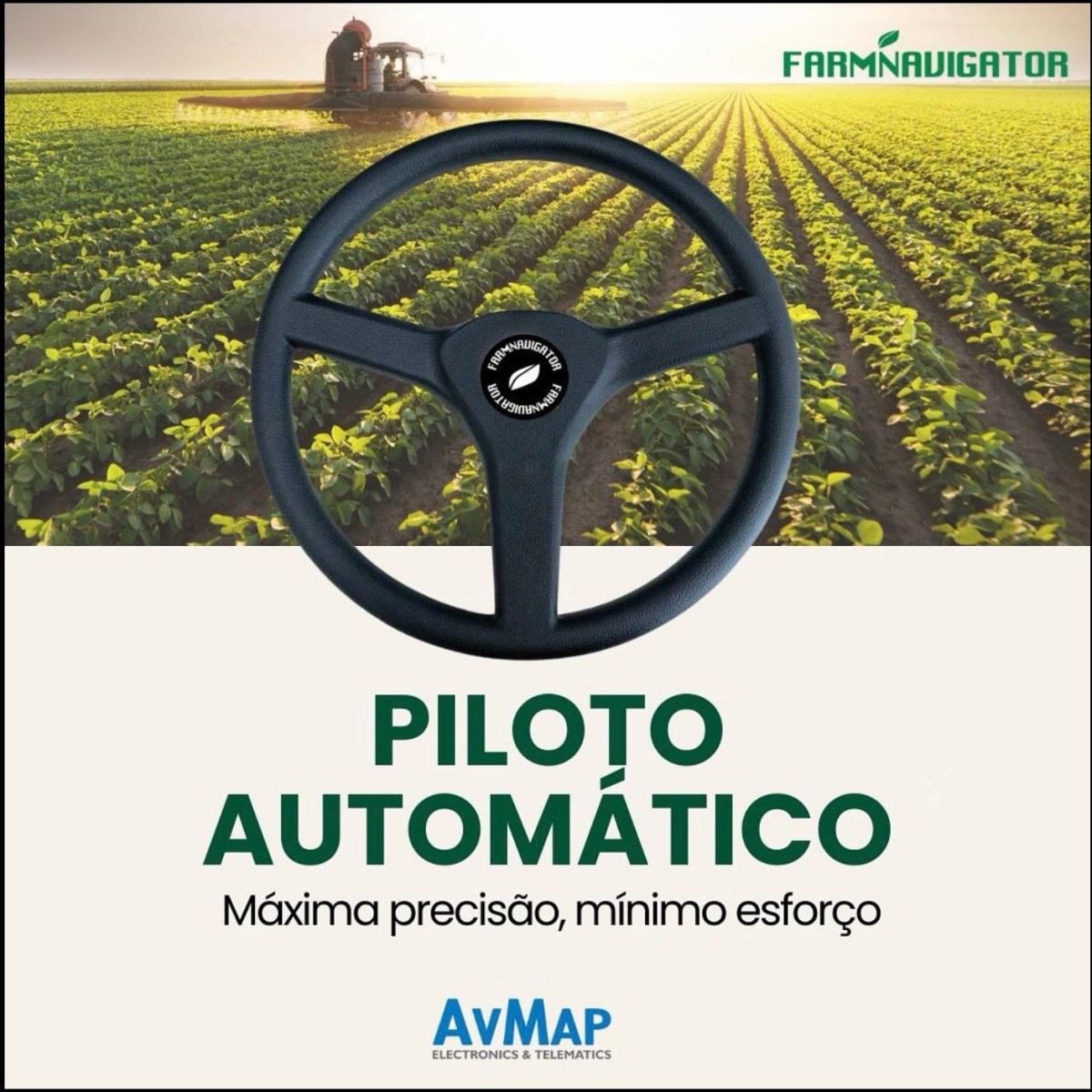 Novo Piloto Automático AvMap Farmnavigator