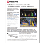 Traffic Cones For Less Unveils Color Coordinated Crowd Control at IAAPA 2025