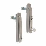 Fecho Escamoteável em Inox 304 - Lingueta com Regulagem e Trava p/ Cadeado - Linha Ecoflex RFIC