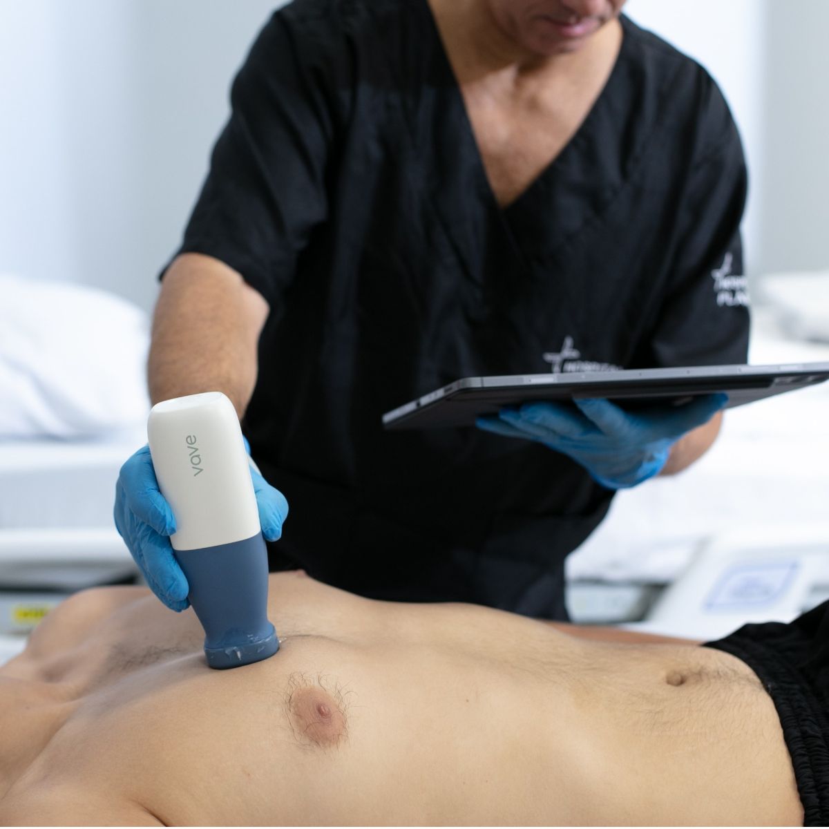 Ultrassom setorial portátil sem fio