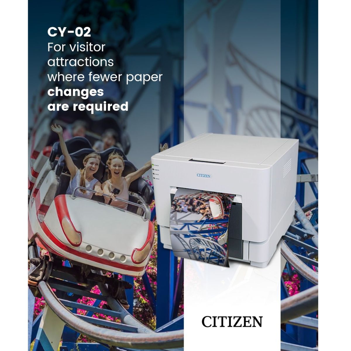 CY-02 High energy, high volume—and one photo printer built to handle it all 🎢