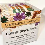 Coffee Spice Company - Variety Box (12) Spice Bags/3 flavors, 4 each