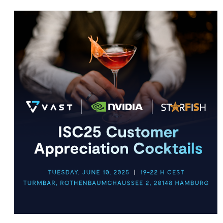 VAST Data / ISC customer Appreciation Cocktails / Hamburg Germany