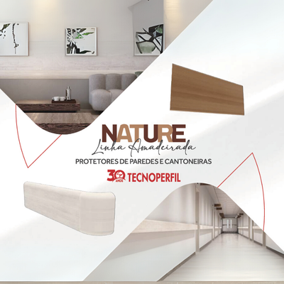 NATURE - LINHA AMADEIRADA DE PROTETORES DE PAREDE E CANTONEIRAS