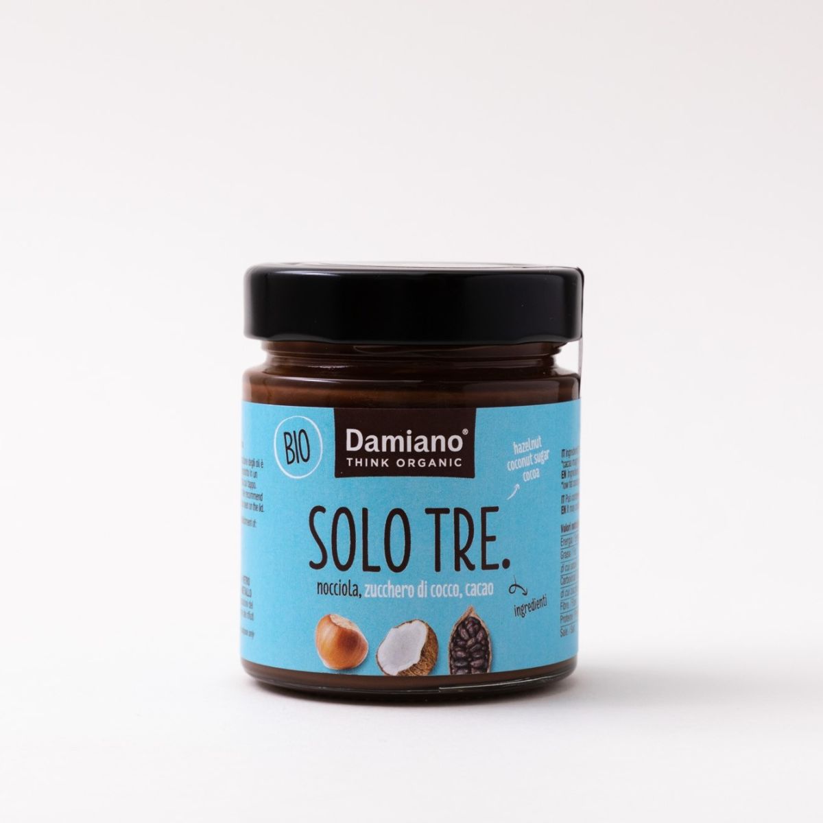 Solo Tre: nocciola / zucchero di cocco / cacao