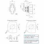 Fecho Lingueta Curta com Manopla Borboleta