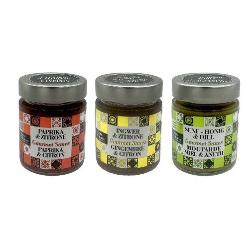 SAUCES GOURMET - Sélection de 3 sauces à base de vinaigre balsamique - 150g