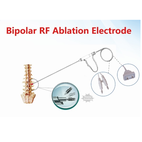 RF Bipolar Ablation Electrode Endoscopic Radiofrequency Probe Spine Surgery Disc-Fx Nucleus Ablation Trigger-Flex