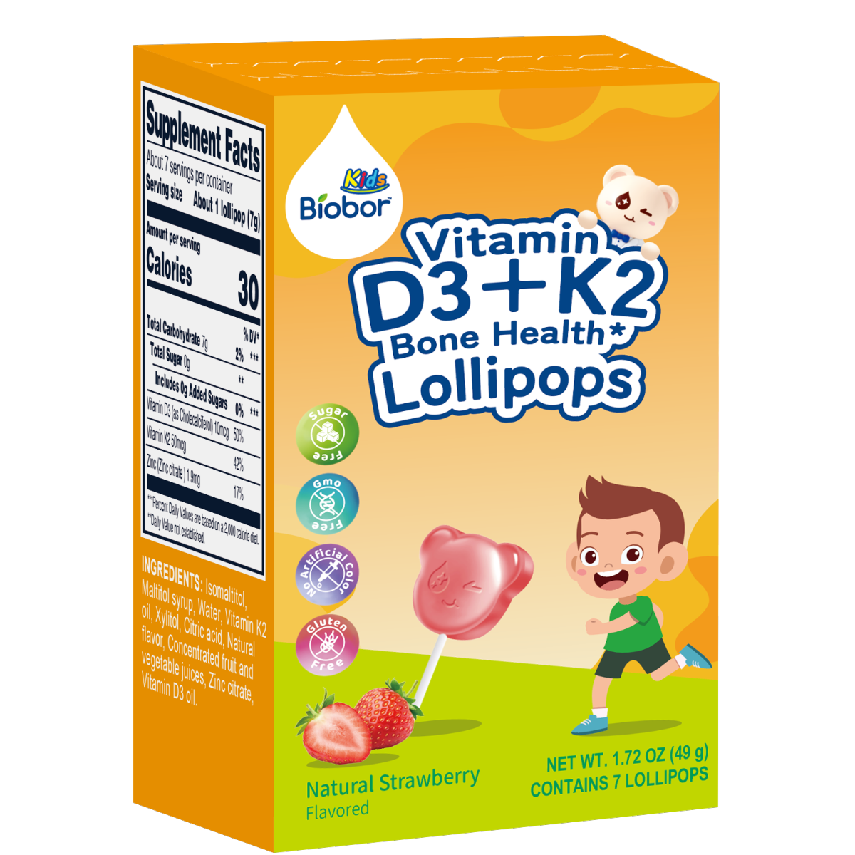 Biobor D3+K2 Lollipop