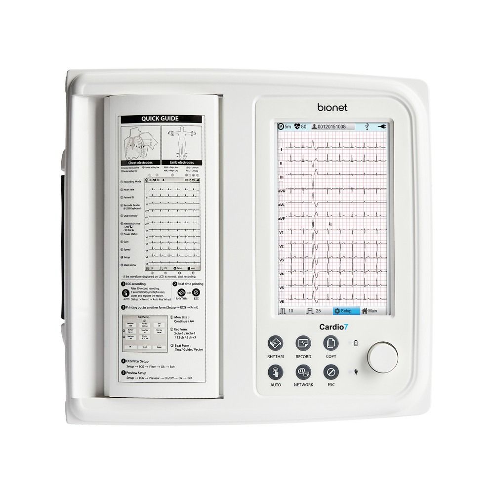 Eletrocardiógrafo Cardio7 DICOM Bionet