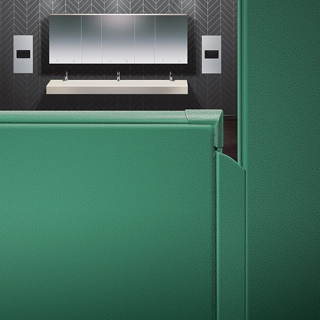 Integrated Privacy™ Stainless Steel/Powder Coated