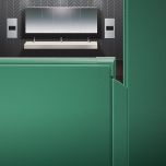 Integrated Privacy™ Stainless Steel/Powder Coated