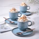 Xícaras de Chá Empilháveis, Modelo Linhas, 230ml