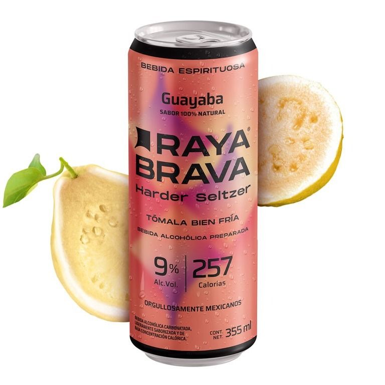 Raya Brava sabor Guayaba con 9% Alc.