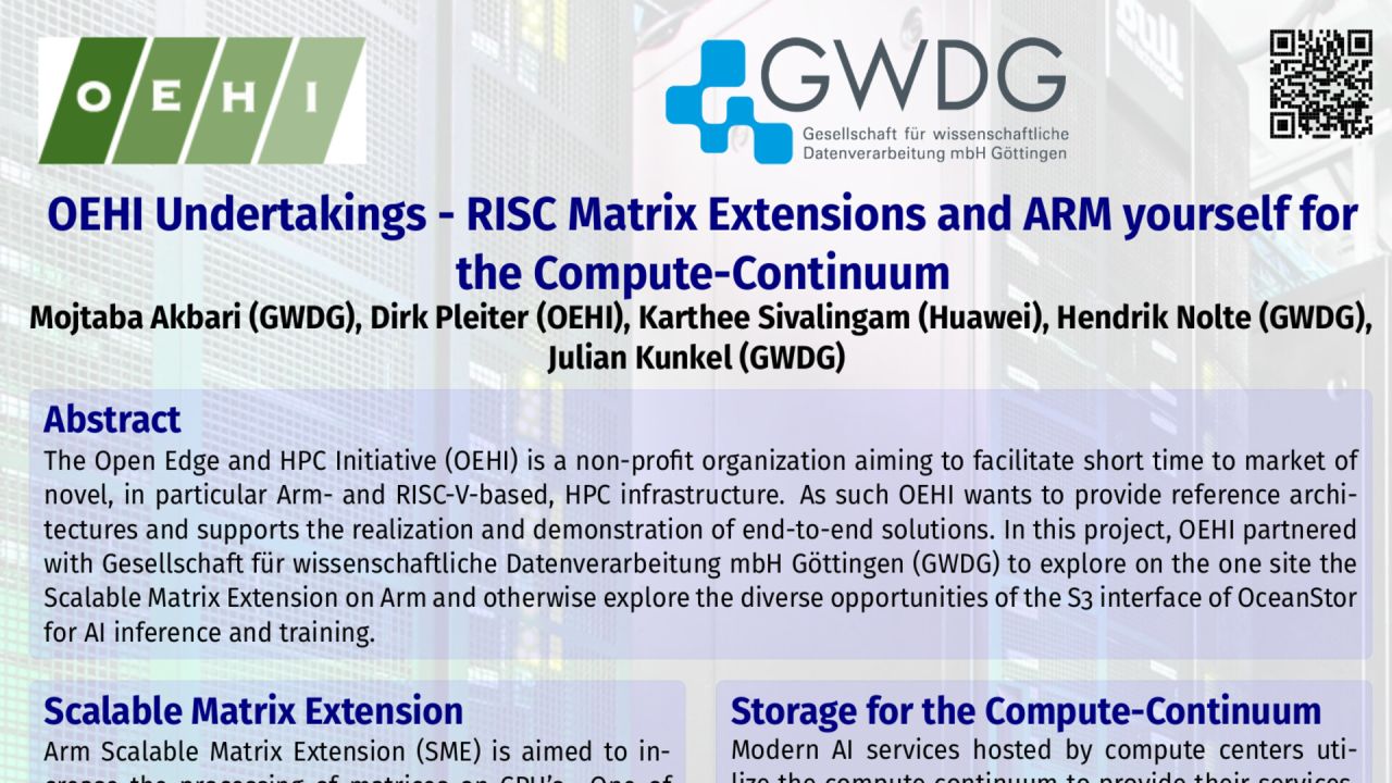 OEHI Undertakings - RISC Matrix Extensions and ARM Yourself for the Compute-Continuum
