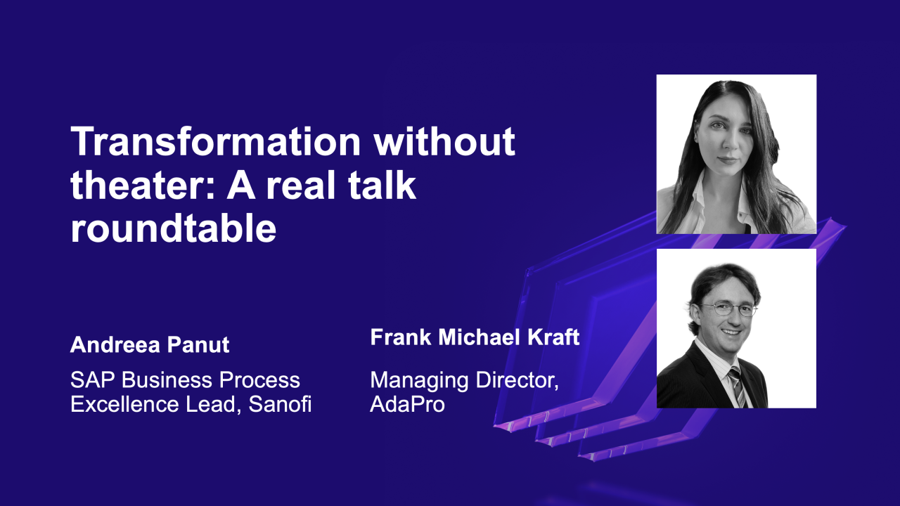 Transformation without theater: A real talk roundtable