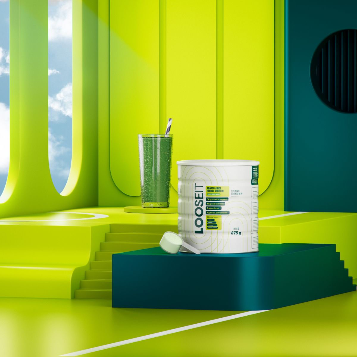 Adapto Juice Protein – Suco Verde